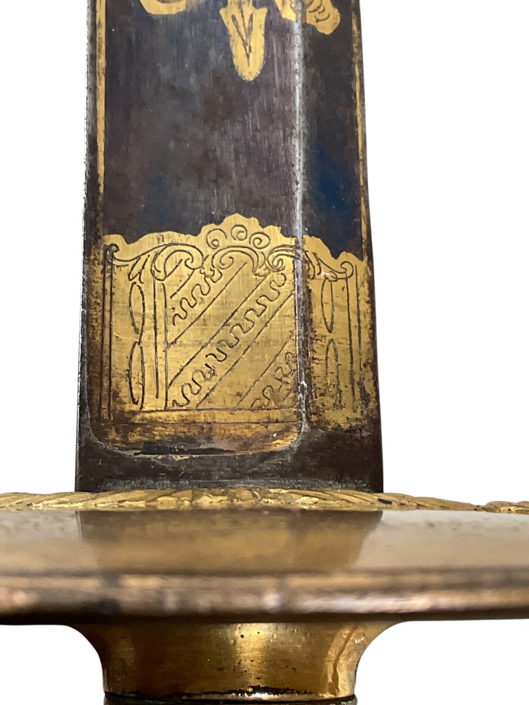 British Infantry Pattern 1786 Officer's Sword With Blue Blade British Infantry Pattern 1786 Officer's Sword With Blue Blade