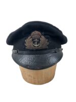 WW1 British RN Navy Officer's Peak Cap Hat Size 7 1/4