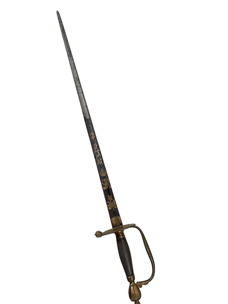 British Infantry Pattern 1786 Officer's Sword With Blue Blade British Infantry Pattern 1786 Officer's Sword With Blue Blade