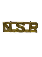 WW2 Canadian North Shore Regiment NSR Shoulder Title Insignia Single WW2 Canadian North Shore Regiment NSR Shoulder Title Insignia Single