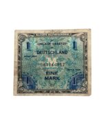 WW2 German Allied Military Currency 1 Mark Banknote Dated 1944