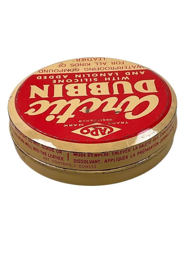 WW2 Canadian CAPO Leather Arctic Dubbin Tin With Contents WW2 Canadian CAPO Leather Arctic Dubbin Tin With Contents