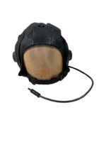 Russian Soviet Air Force Black Leather Pilots Helmet