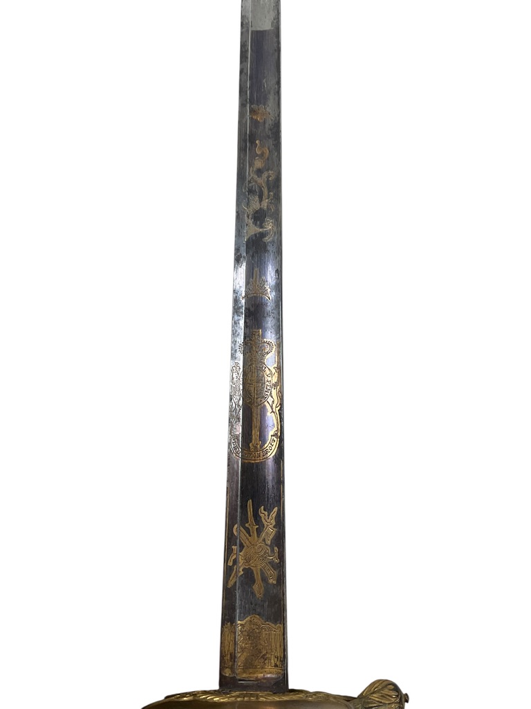British Infantry Pattern 1786 Officer's Sword With Blue Blade British Infantry Pattern 1786 Officer's Sword With Blue Blade