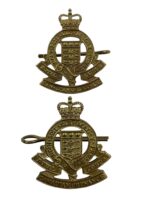 Royal Canadian Ordnance Corps RCOC Collars Insignia Pair