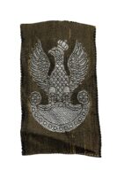 WW2 Polish Army Green Bevo Cap Eagle WW2 Polish Army Green Bevo Cap Eagle