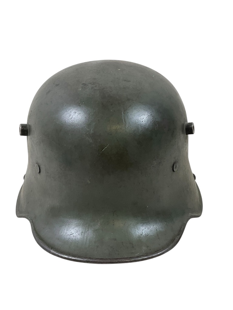 WW1 Imperial German Steel Helmet Maker SI. 66 With Replacement Liner and Chin Strap WW1 Imperial German Steel Helmet Maker SI. 66 With Replacement Liner and Chin Strap