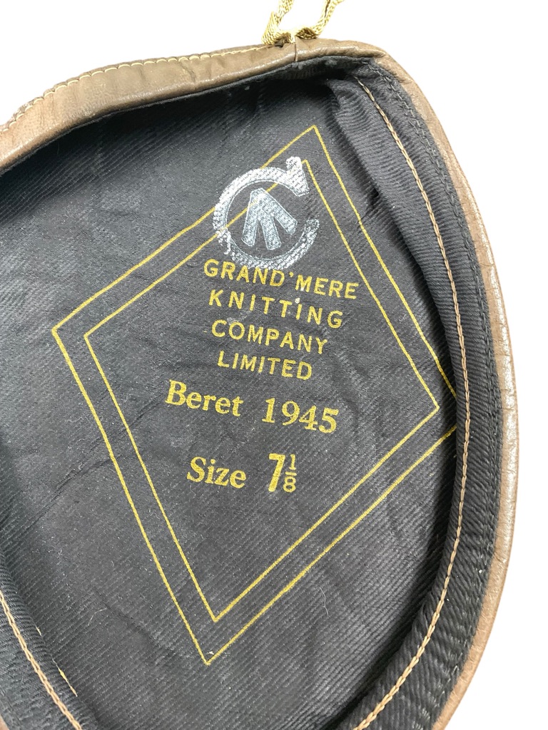 WW2 Canadian The Regina Rifle Regiment Khaki Beret Dated 1945 Size 7 1/8 WW2 Canadian The Regina Rifle Regiment Khaki Beret Dated 1945 Size 7 1/8
