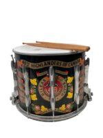 Canadian 48th Highlanders of Canada Snare Drum With Drum Sticks