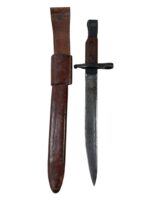 WW1 Canadian CEF Ross Rifle Bayonet With Scabbard C Broad Arrowed Dated 1941 WW1 Canadian CEF Ross Rifle Bayonet With Scabbard C Broad Arrowed Dated 1941