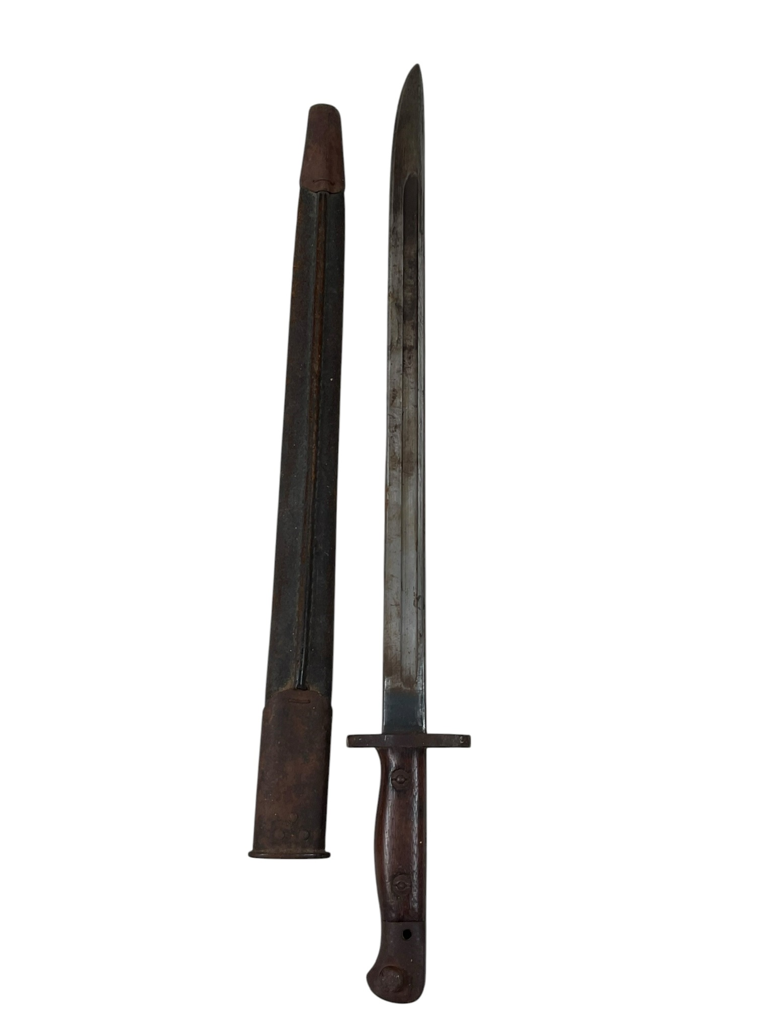 WW1 British BEF P07 Bayonet With Scabbard WW1 British BEF P07 Bayonet With Scabbard