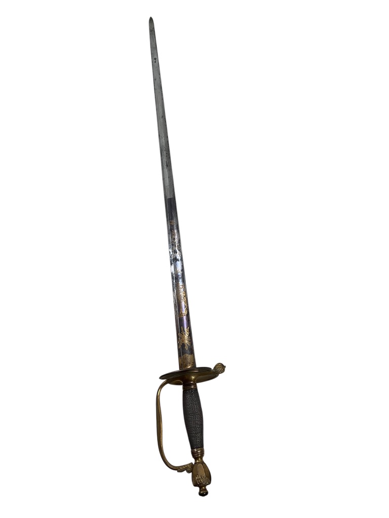 British Infantry Pattern 1786 Officer's Sword With Blue Blade British Infantry Pattern 1786 Officer's Sword With Blue Blade