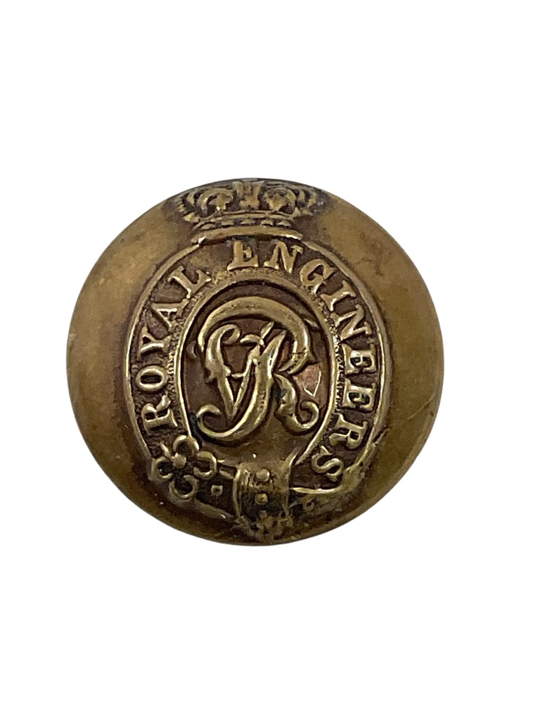 British Victorian Royal Engineers Medium Size Button British Victorian Royal Engineers Medium Size Button