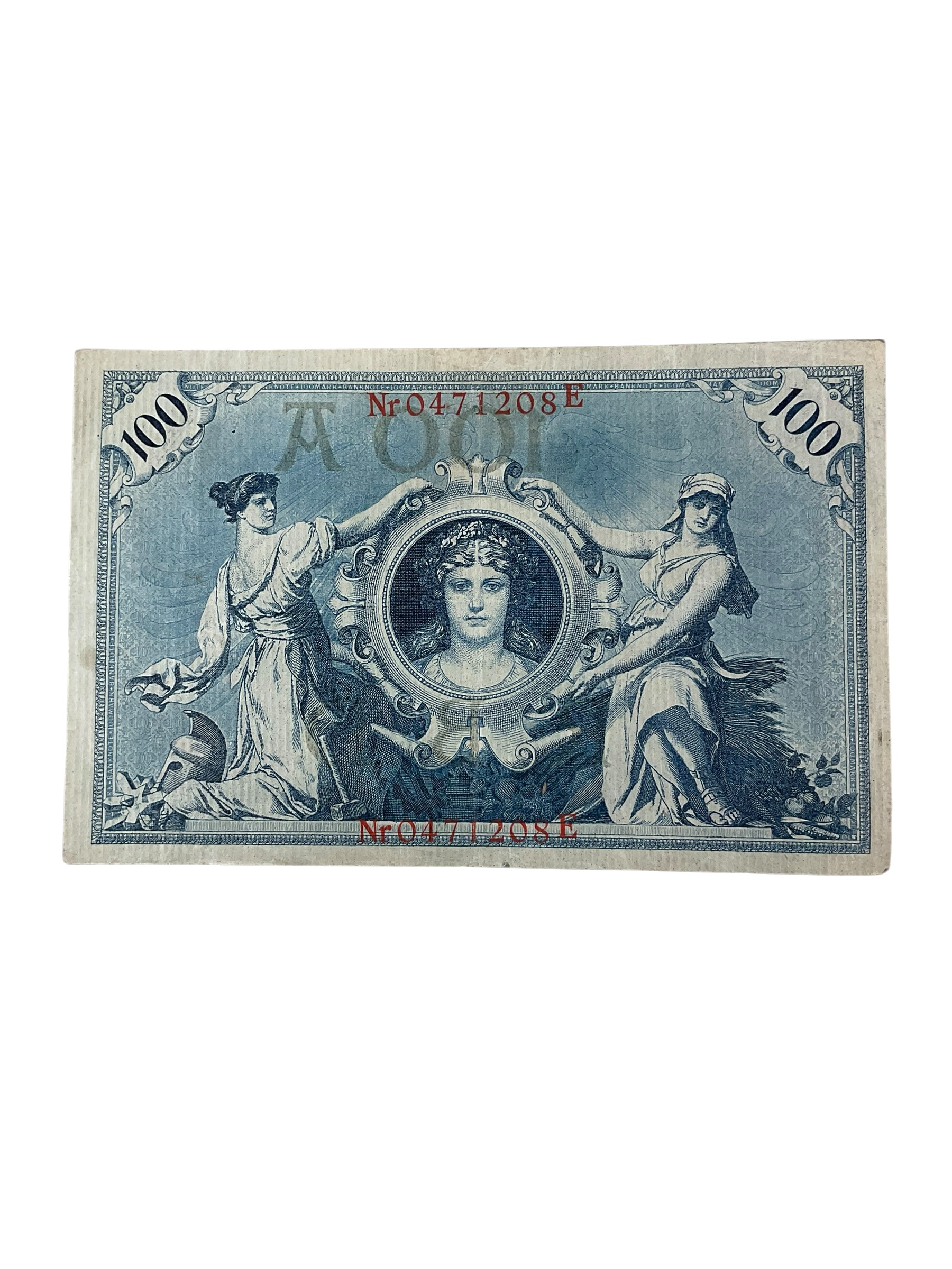 German 100 Mark Reichsbanknote Dated 1908 German 100 Mark Reichsbanknote Dated 1908