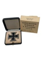 WW2 German Iron Cross 1st Class In Case With Partial Carton Maker Souval MINT