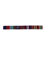 WW2 Canadian 4 Place Medal Bar With Ontario Fire Long Service Full Size WW2 Canadian 4 Place Medal Bar With Ontario Fire Long Service Full Size