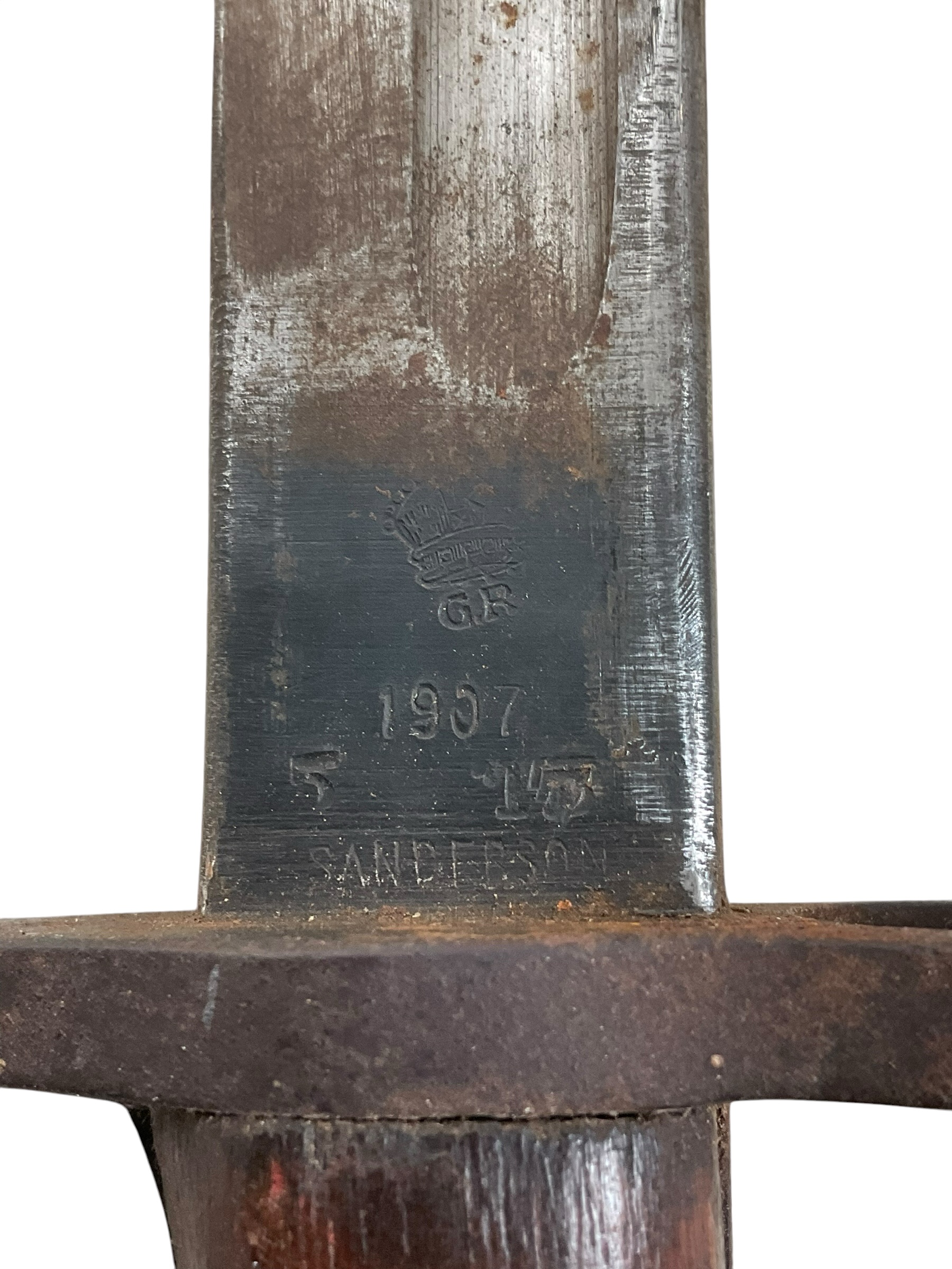 WW1 British BEF P07 Bayonet With Scabbard WW1 British BEF P07 Bayonet With Scabbard