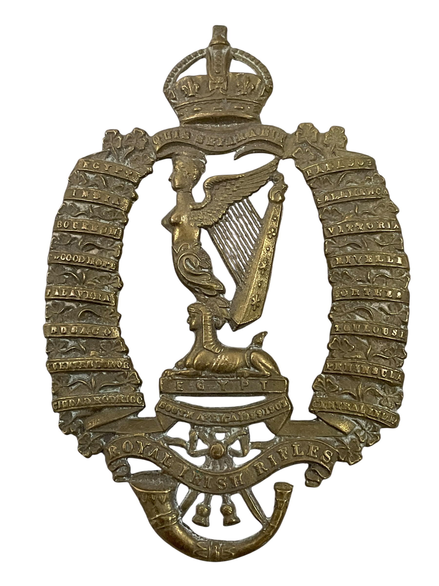 Royal Irish Rifles Cross Belt Plate REPRODUCTION COPY Royal Irish Rifles Cross Belt Plate REPRODUCTION COPY