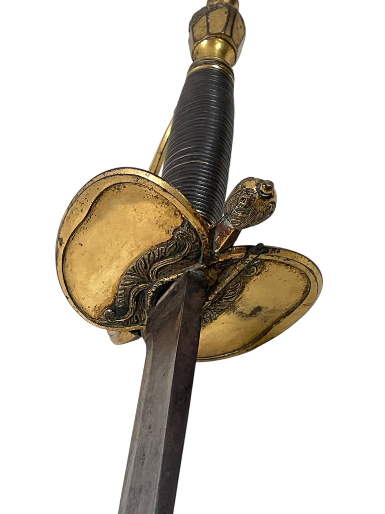 British Infantry Pattern 1796 Officer's Sword With Partial Scabbard British Infantry Pattern 1796 Officer's Sword With Partial Scabbard