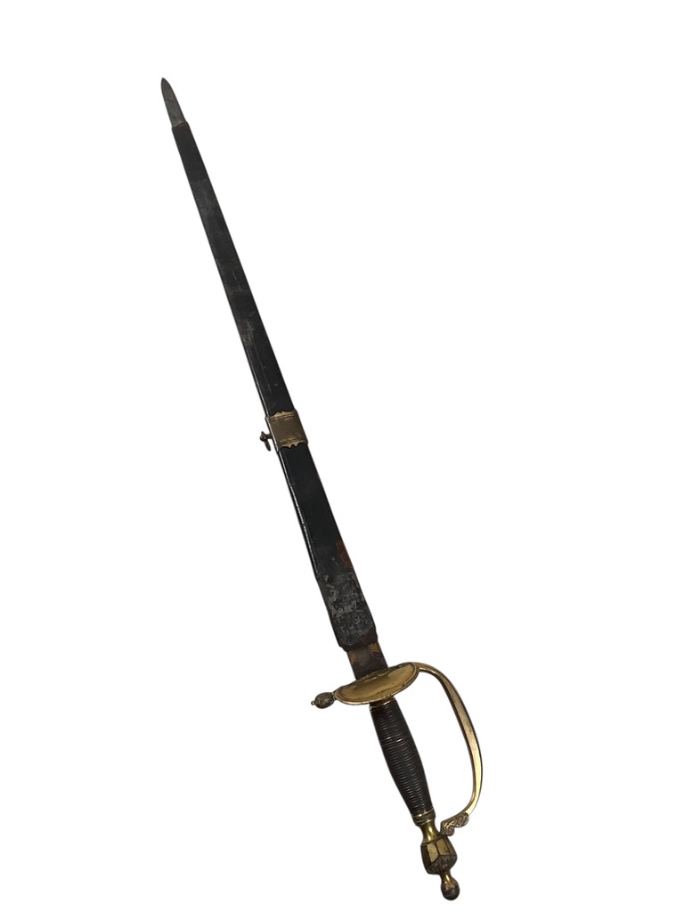 British Infantry Pattern 1796 Officer's Sword With Partial Scabbard British Infantry Pattern 1796 Officer's Sword With Partial Scabbard