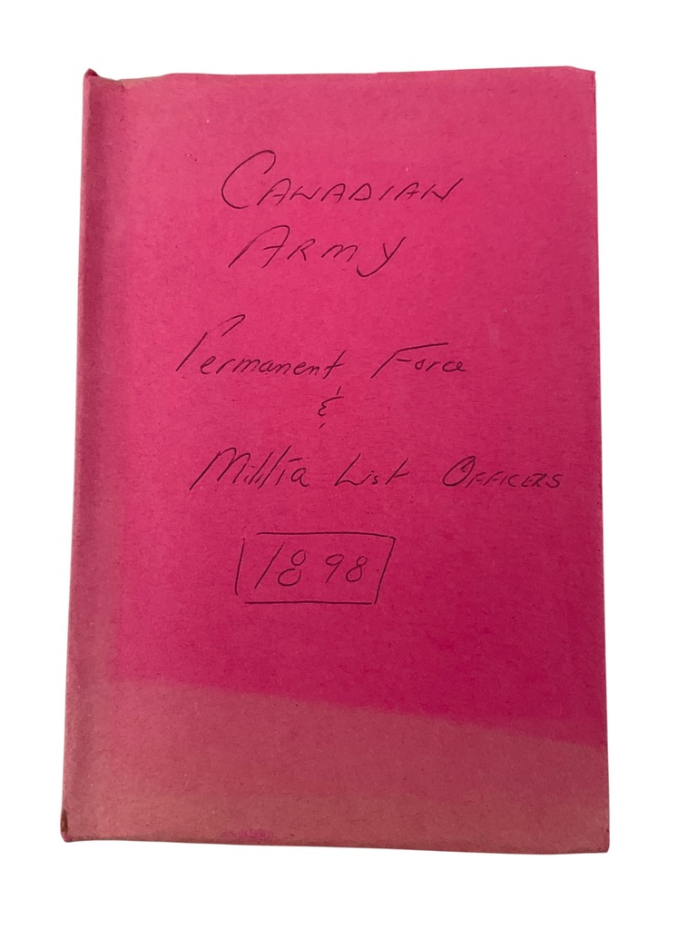 Canadian The Militia List of Officers 1898 Used Softcover Reference Book Canadian The Militia List of Officers 1898 Used Softcover Reference Book
