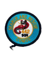 Canadian Forces RCAF 442 Squadron Comox SAR Small Colour Crest Patch Vintage