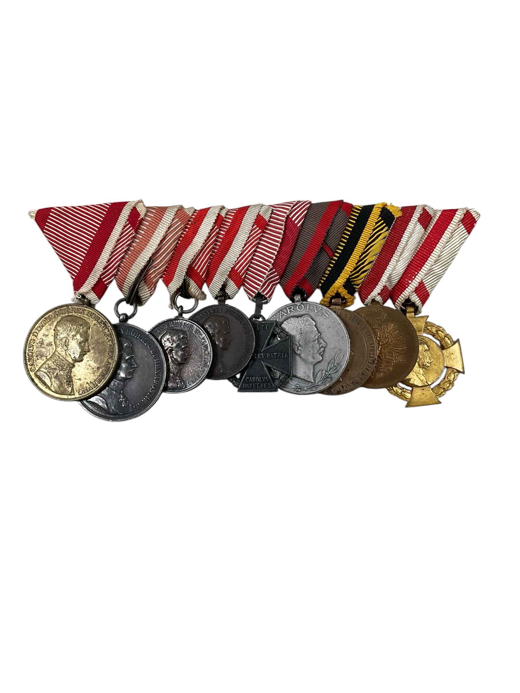 WW1 Austro-Hungarian Group of Nine Medals WW1 Austro-Hungarian Group of Nine Medals