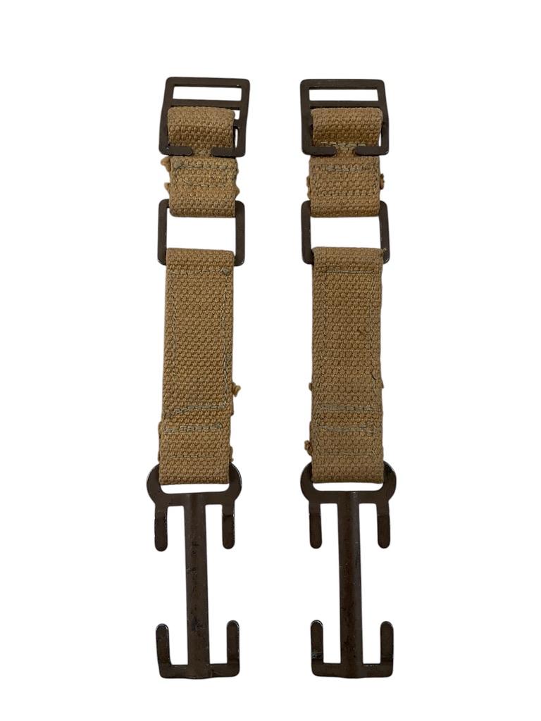 WW2 Canadian Army P37 Cheaters Brace Attachments Pair WW2 Canadian Army P37 Cheaters Brace Attachments Pair